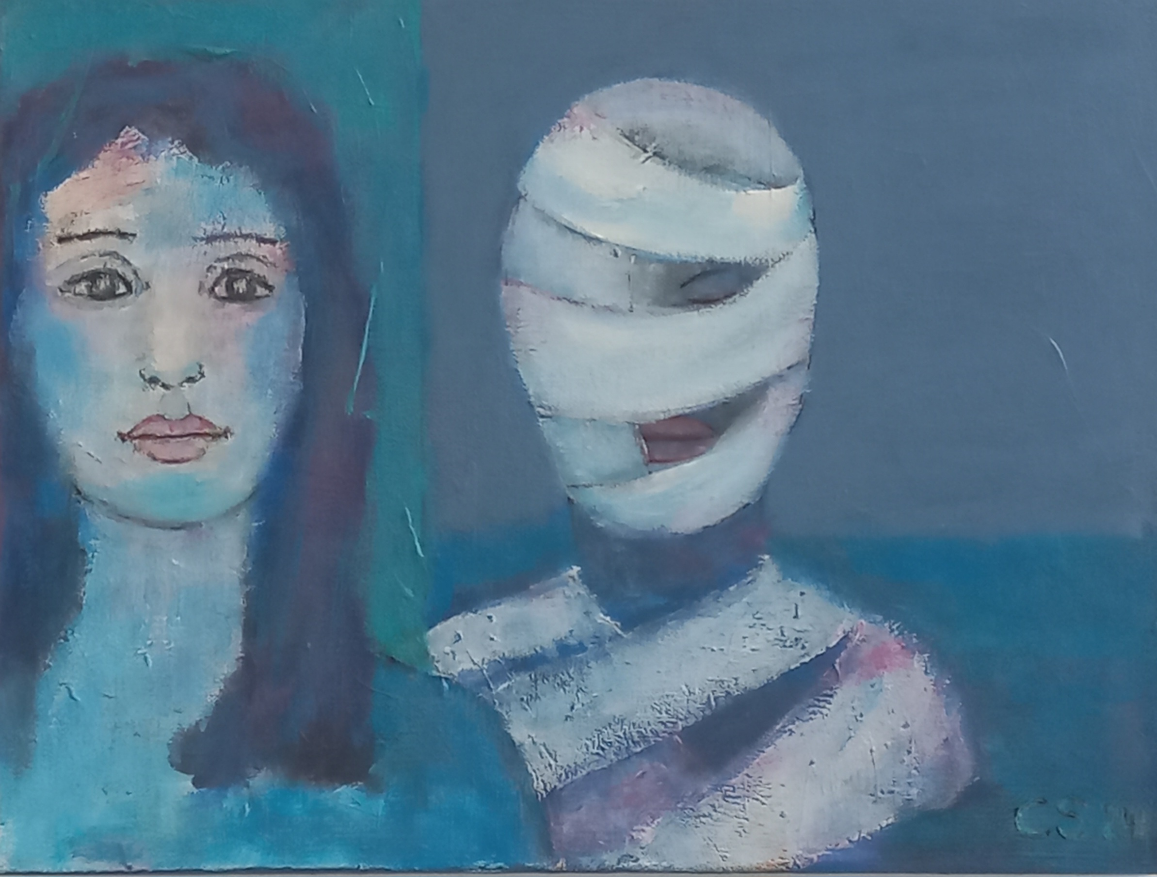 Bandagierte Frau. 2025 .Christiane Schmid