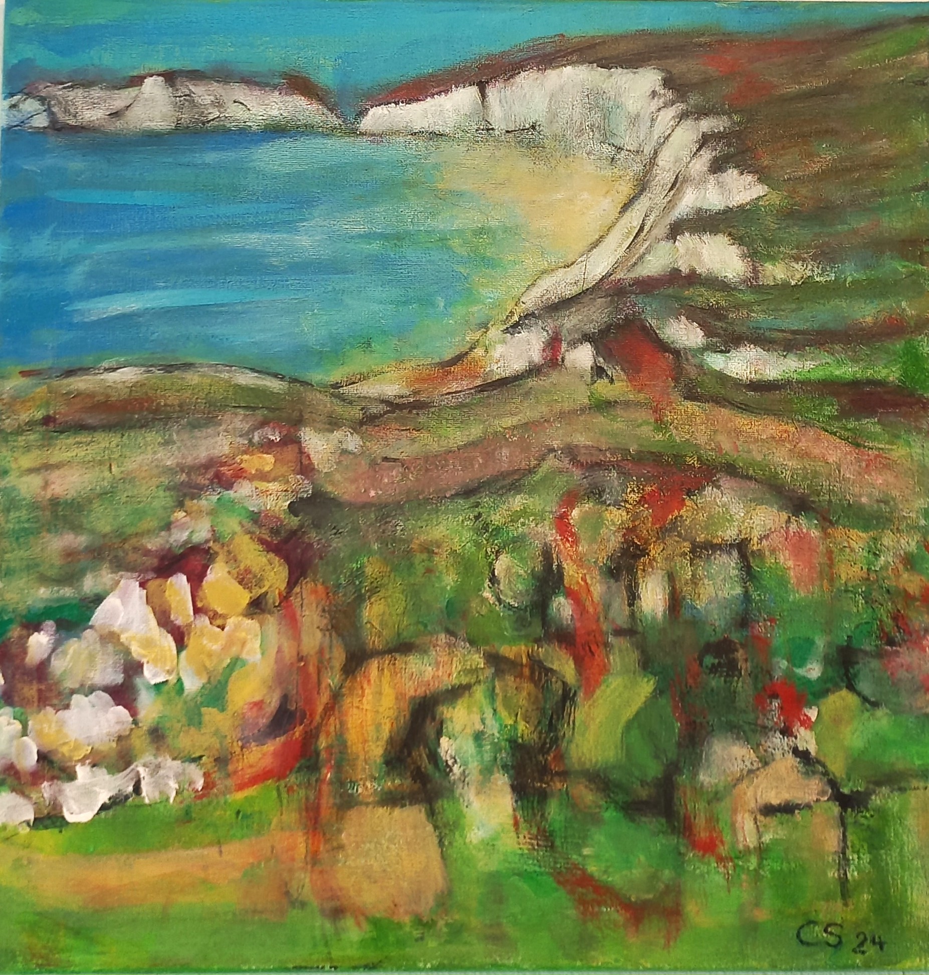 Küstenlandschaft. 2024. Christiane Schmid.
